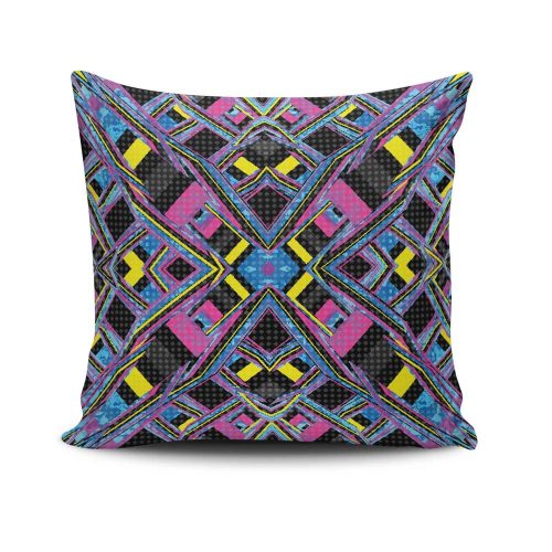 Stílusos párnahuzat 43x43 cm, 50% pamut/50% poliészter, mosható és vasalható, rejtett cipzárral záródó | Tökéletes otthoni dekorációhoz és kényelemhez