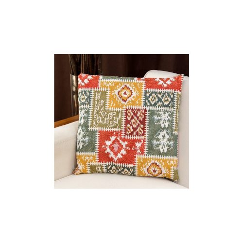 Sárga polycotton párna, 15 x 45 x 15 cm | Mosógépben 30°C-on mosható, levehető huzat, puha szálas töltelék | Tökéletes otthoni dekorációhoz és kényelemhez