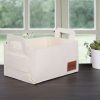 Stílusos krémes filc kosár, 30 x 20 x 15 cm | 100% puha filc anyag | Tökéletes otthoni, irodai és óvodai szervezéshez | Elegáns és funkcionális tárolási megoldás