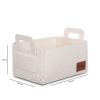 Stílusos krémes filc kosár, 30 x 20 x 15 cm | 100% puha filc anyag | Tökéletes otthoni, irodai és óvodai szervezéshez | Elegáns és funkcionális tárolási megoldás