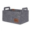 Stílusos szürke filckosár, 30 x 20 x 15 cm | 100% tartós filc | Tökéletes otthoni, irodai és tárolási megoldások szervezéséhez | Elegáns és funkcionális dizájn