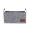Stílusos szürke filckosár, 30 x 20 x 15 cm | 100% tartós filc | Tökéletes otthoni, irodai és tárolási megoldások szervezéséhez | Elegáns és funkcionális dizájn