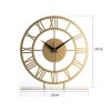 Elegáns arany dekoratív óra, 25 x 23 cm, 100% fém, 1,5 mm vastagság | Csendes mechanizmus, 1 db AA elem szükséges (nem tartozék) | Tökéletes otthoni dekorációhoz