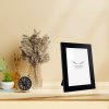 Elegáns fekete képkeret (15 x 21 cm), 20 mm szélesség | 100% műanyag, tartós és stílusos | Tökéletes otthoni dekorációhoz és irodai megjelenítéshez