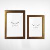 Elegáns arany képkeret készlet (2 db) - 13x18 cm & 15x21 cm | 100% műanyag, 20 mm keret szélesség | Tökéletes lakberendezéshez és emlékezéshez