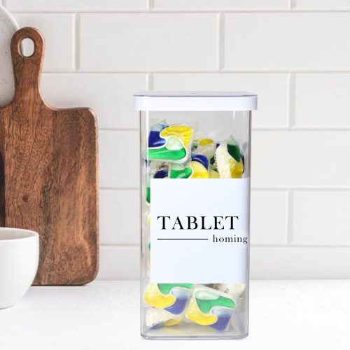 Átlátszó műanyag tárolódoboz (1 db), 10 x 10 x 19 | 100% tartós műanyag | Ideális otthoni, irodai és kézműves kellékek, elegáns dizájn rendszerezéséhez
