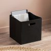 Stílusos fekete filckosár, 30 x 30 x 30 cm | 100% filc anyag | Ideális rendszerezéshez és tároláshoz | Kezelési útmutató: Csak törölje le