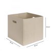 Stílusos krémes filc kosár, 30 x 30 x 30 cm | 100% filc, gépben nem mosható | Ideális otthoni és irodai rendszerezéséhez, puha és elegáns design