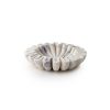 Elegáns fehér tál, 20 cm átmérő x 5 cm magasság, 100% szicíliai lila márvány | Tökéletes lakberendezéshez és étkezéshez | Stílusos és tartós kivitel