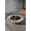 Elegáns fehér tál, 20 cm átmérő x 5 cm magasság, 100% szicíliai lila márvány | Tökéletes lakberendezéshez és étkezéshez | Stílusos és tartós kivitel
