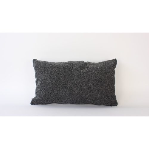 Kézzel készített antracit zsenília párna, 40 x 60 cm | 100% zsenília szilikon töltettel | Puha, stílusos és tökéletes otthoni dekorációhoz