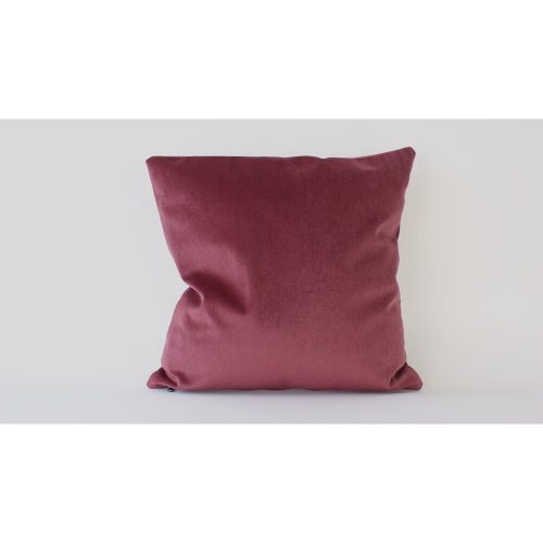 Kézzel készített Claret Red Velvet párna, 50 x 50 cm | 100% bársony szilikon töltettel | Luxus kényelem a lakberendezéshez és a pihenéshez