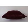 Kézzel készített Claret Red Velvet párna, 50 x 50 cm | 100% bársony szilikon töltettel | Luxus kényelem a lakberendezéshez és a pihenéshez