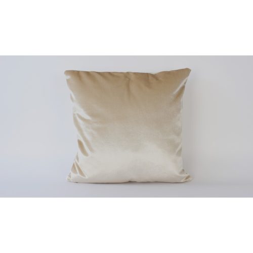Kézzel készített bársonypárna (50 x 50 cm), krémszínű, szilikon töltelék | 100% Luxus Velvet | Tökéletes otthoni dekorációhoz és kényelemhez