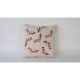 Kézzel készített bársonypárna (50 x 50 cm), krémszínű, szilikon töltelék | 100% Luxus Velvet | Tökéletes otthoni dekorációhoz és kényelemhez