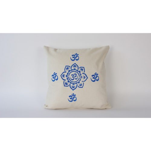 Kézzel készített bársonypárna (50 x 50 cm), krémszínű, szilikon töltelék | 100% Luxus Velvet | Tökéletes otthoni dekorációhoz és kényelemhez