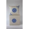 Kézzel készített bársonypárna (50 x 50 cm), krémszínű, szilikon töltelék | 100% Luxus Velvet | Tökéletes otthoni dekorációhoz és kényelemhez