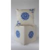 Kézzel készített bársonypárna (50 x 50 cm), krémszínű, szilikon töltelék | 100% Luxus Velvet | Tökéletes otthoni dekorációhoz és kényelemhez