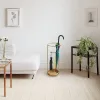 Elegáns arany fém esernyőtartó, 22 x 22 x 60 cm | 100% tartós fém | Stílusos és funkcionális dizájn otthoni bejárathoz és irodához