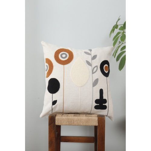 Prémium vászonpárna, 43 x 43 cm | Puha szilikon töltelék | Stílusos és kényelmes lakberendezésben, nappaliban vagy hálószobában | Tartós és elegáns design
