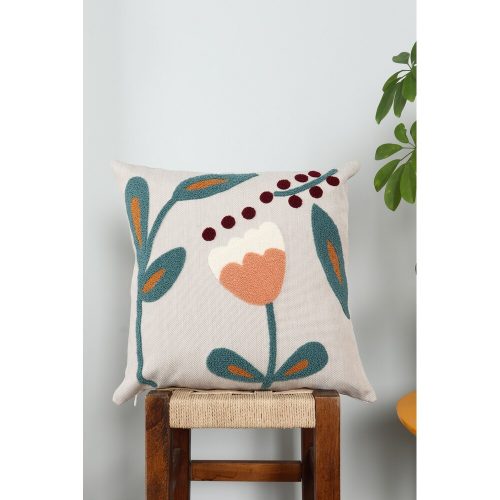 Prémium vászonpárna, 43 x 43 cm | Puha szilikon töltelék | Stílusos és kényelmes lakberendezésben, nappaliban vagy hálószobában | Tartós és elegáns design