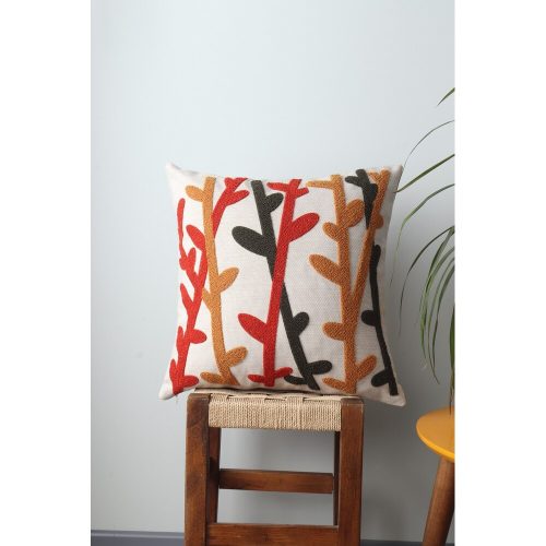 Prémium vászonpárna, 43 x 43 cm | Puha szilikon töltelék | Stílusos és kényelmes lakberendezésben, nappaliban vagy hálószobában | Tartós és elegáns design