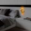 Elegáns arany fali lámpa, fém ház, 17 x 12 x 13 cm | IP20, LED 1W 3000K | Stílusos világítás a modern lakberendezéshez, tökéletes nappali, hálószoba és folyosó hangulatához