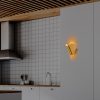 Elegáns arany fali lámpa, fém ház, 17 x 12 x 13 cm | IP20, LED 1W 3000K | Stílusos világítás a modern lakberendezéshez, tökéletes nappali, hálószoba és folyosó hangulatához