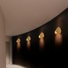 Elegáns arany fali lámpa, fém ház, 17 x 12 x 13 cm | IP20, LED 1W 3000K | Stílusos világítás a modern lakberendezéshez, tökéletes nappali, hálószoba és folyosó hangulatához