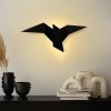 Stílusos fekete falilámpa, fém ház, 56 x 14 x 24 cm | IP20, Power LED 1W 3000K | Tökéletes modern lakberendezéshez, elegáns világítási megoldás nappaliba, hálószobába és irodahelyiségekbe