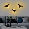 Stílusos fekete falilámpa, fém ház, 56 x 14 x 24 cm | IP20, Power LED 1W 3000K | Tökéletes modern lakberendezéshez, elegáns világítási megoldás nappaliba, hálószobába és irodahelyiségekbe