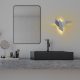 Stílusos szürke fali lámpa, fém ház, 56 x 14 x 24 cm | IP20 besorolású, Power LED 1W 3000K | Tökéletes modern nappalikba, hálószobákba és folyosókba, karcsú kialakítás tartós fém alaplappal