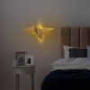 Elegáns arany fali lámpa, fém ház, 56 x 14 x 24 cm | IP20, LED 1W 3000K | Stílusos világítás modern lakberendezéshez, nappalihoz és hálószobához | Tartós fém alaplap, bármilyen helyre tökéletes