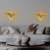 Elegáns arany fali lámpa, fém ház, 56 x 14 x 24 cm | IP20, LED 1W 3000K | Stílusos világítás modern lakberendezéshez, nappalihoz és hálószobához | Tartós fém alaplap, bármilyen helyre tökéletes