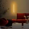 Stílusos fehér fali lámpa, fém ház, 62 x 10 x 7 cm | IP20, SMD LED 8W 3000K | Tökéletes modern lakberendezéshez, elegáns világítási megoldás nappaliba, hálószobába és irodahelyiségekbe
