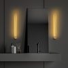 Elegáns arany fali lámpa, fém ház, 62 x 10 x 7 cm | SMD LED 8W 3000K | IP20 besorolású | Stílusos világítás modern lakberendezéshez, nappalihoz és hálószobához | Tartós fém alaplap kialakítás
