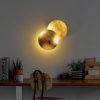 Elegáns arany fali lámpa, fém ház, 25 x 25 x 16 cm | SMD LED 5W 3000K | Stílusos világítás a modern lakberendezéshez, IP20 besorolású, tökéletes nappali, hálószoba és folyosó hangulatához