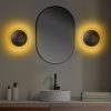 Stílusos fali lámpa, fekete-arany, 21 x 21 x 15 cm | Tartós fém ház, SMD LED 5W 3000K | Elegáns dizájn modern lakberendezéshez, IP20 besorolás, tökéletes nappali és hálószoba világításhoz