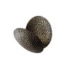 Stílusos fali lámpa, fekete-arany, 21 x 21 x 15 cm | Tartós fém ház, SMD LED 5W 3000K | Elegáns dizájn modern lakberendezéshez, IP20 besorolás, tökéletes nappali és hálószoba világításhoz