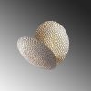 Stílusos fali lámpa fém házzal, ezüst és arany kivitelben, 21 x 21 x 15 cm | SMD LED 5W 3000K | IP20 besorolású | Tökéletes modern nappalikba, hálószobákba és folyosókba, elegáns dizájnhoz és funkcionális világításhoz