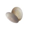 Stílusos fali lámpa fém házzal, ezüst és arany kivitelben, 21 x 21 x 15 cm | SMD LED 5W 3000K | IP20 besorolású | Tökéletes modern nappalikba, hálószobákba és folyosókba, elegáns dizájnhoz és funkcionális világításhoz