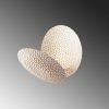 Elegáns fali lámpa fém házzal, fehér és arany kivitelben, 21 x 21 x 15 cm | SMD LED 5W 3000K | Stílusos világítás a modern lakberendezéshez, IP20 besorolású, tökéletes nappali és hálószoba hangulathoz
