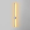 Stílusos szürke fali lámpa, fém ház, 91 x 10 x 7 cm | IP20 besorolású, SMD LED 13W 3000K | Tökéletes modern nappalikba és hálószobákba, karcsú kialakítás tartós fém alaplappal