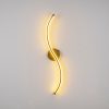 Elegáns arany fali lámpa, fém ház, 67 cm magasság x 10 cm szélesség x 5 cm mélység | Integrált LED 16W 3000K | Stílusos világítás modern lakberendezéshez, nappaliba, hálószobába és irodahelyiségekbe