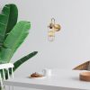 Modern fekete fali lámpa, MDF ház, 60 x 12 x 33 cm, E27 aljzat (max. 40 W), IP20, dugaszolható, lézerrel vágott kivitel, stílusos és funkcionális világítás bármilyen helyre