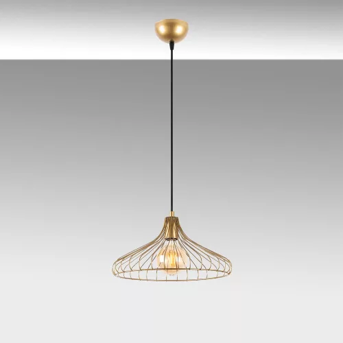elegant auriu lucios candelabru, corp metalic, 36 x 36 x 120 cm | cu înălțime reglabilă, E27 soclu (max. 40 W), IP20 | perfect modern pentru livinguri, pentru sufragerii și glamour pentru decor