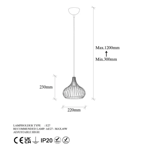 elegant auriu lucios candelabru, corp metalic, cu înălțime reglabilă, 22 x 22 x 120 cm | E27 soclu, max 40W, IP20 | perfect pentru decor modern, iluminat glamour în living și sufragerie