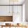 Elegáns fényes arany csillár, fém test, 102 x 30 x 121 cm | Állítható magasságú, 3 x E27 Max 40W | Modern Glam Design nappali- és étkezőterekhez | Stílusos világítótest 90 cm-es kábellel