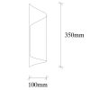 Ipari skandináv csillár, fekete fém test, 32 x 32 cm, magasság 78 cm, E27 aljzat Max. 40W, 90 cm Kábel | Stílusos világítás modern terekbe