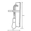 Ipari skandináv csillár, fekete fém test, 32 x 32 cm, magasság 78 cm, E27 aljzat Max. 40W, 90 cm Kábel | Stílusos világítás modern terekbe